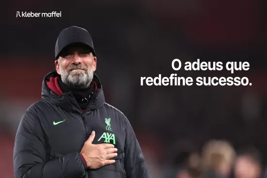O adeus que redefine sucesso.