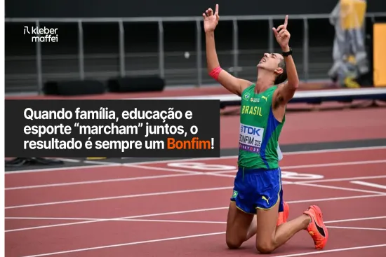 Quando família, educação e esporte “marcham” juntos, o resultado é sempre um Bonfim!